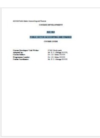 ACCRA Public Sector Accounting and Finance