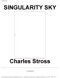 Image of Charles Stross Singularity Sky
