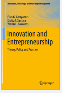 Innovation and  Entrepreneurship Theory, Policy and Practice