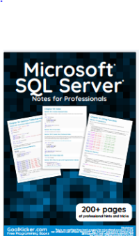 Microsoft Notes for Professionals ®
SQL Server®