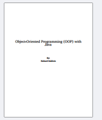 Object-Oriented Programming (OOP) with
Java