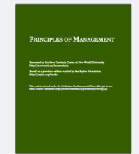 PRINCIPLES OF MANAGEMENT
