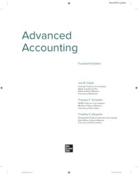 Image of Advanced Accounting 14th Edition highlighted