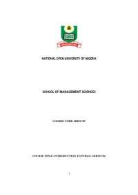 Image of BHM 749 Introdution to Public service