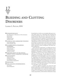 Image of Ch17: Bleeding and Clotting Disorders