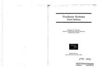 Image of H K Khalil Nonlinear Systems 3Rd Edition 2002