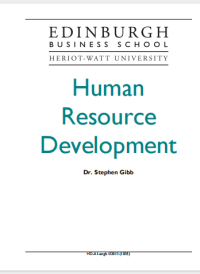 Human
Resource 
Development