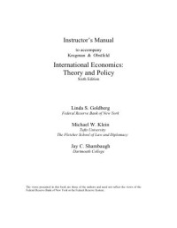 Image of International Economics__Krugman sol. manual