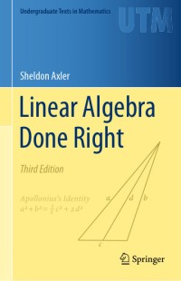 Image of Linear Algebra Done Right 3rd edition
