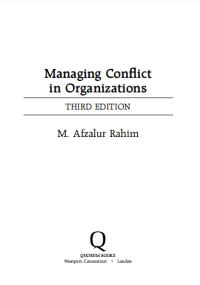 Managing Conflict
in Organizations