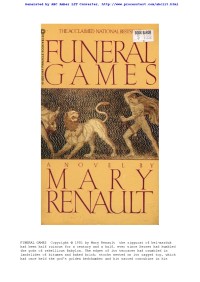 Image of Mary Renault Greece 8 Funeral Games