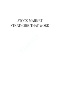 Image of Stock Market Strategies That Work - Mcgraw Hill
