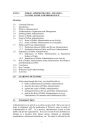 Image of Unit-1 (BPA-012 Administrative Theory)