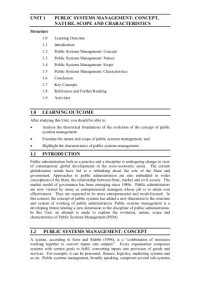 Image of Unit-1 (BPA-013 Public Systems Management)