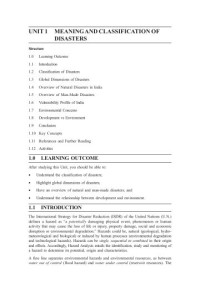 Image of Unit-1 (BPA-018 Disaster Management)