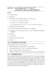 Image of Unit-13 (BPA-016 Decentralisation and Local Governance)
