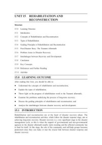 Image of Unit-15 (BPA-018 Disaster Management)