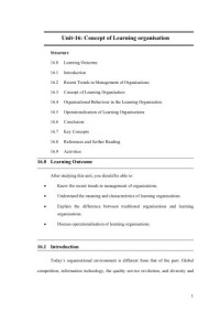 Image of Unit-15: Concept of Learning organization