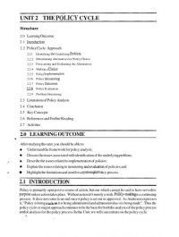 Image of Unit-2 (BPA-015 Public Policy and Analysis)