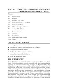 Image of Unit-20 (BPA-016 Decentralisation and Local Governance)