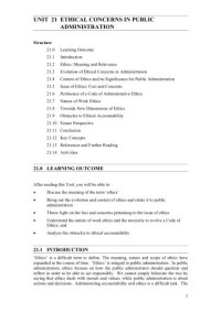 Image of UNIT-21 ETHICAL CONCERNS IN PUBLIC