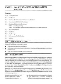 Image of Unit-22 (BPA-015 Public Policy and Analysis)