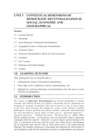 Image of Unit-3 (BPA-016 Decentralisation and Local Governance)