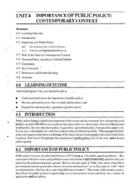 Image of Unit-4 (BPA-015 Public Policy and Analysis)