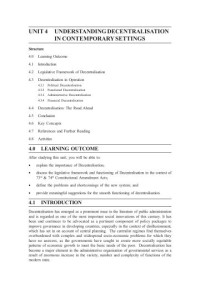 Image of Unit-4 (BPA-016 Decentralisation and Local Governance)