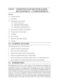 Image of Unit-5 (BPA-016 Decentralisation and Local Governance)