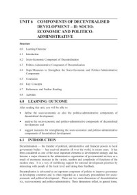 Image of Unit-6 (BPA-016 Decentralisation and Local Governance)