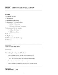 Image of Unit-7 document (BPA-012 Administrative Theory)