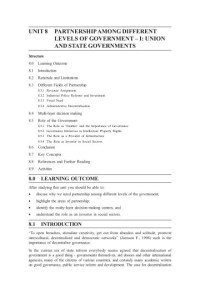 Image of Unit-8 (BPA-016 Decentralisation and Local Governance)